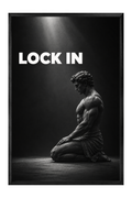Lock In Sculpted Athlete Wall Art