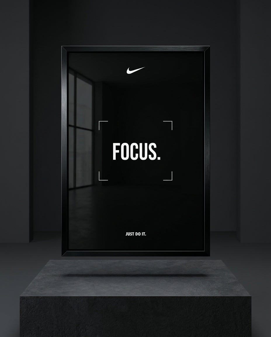 Minimalist Focus Typography Poster — mockup 1