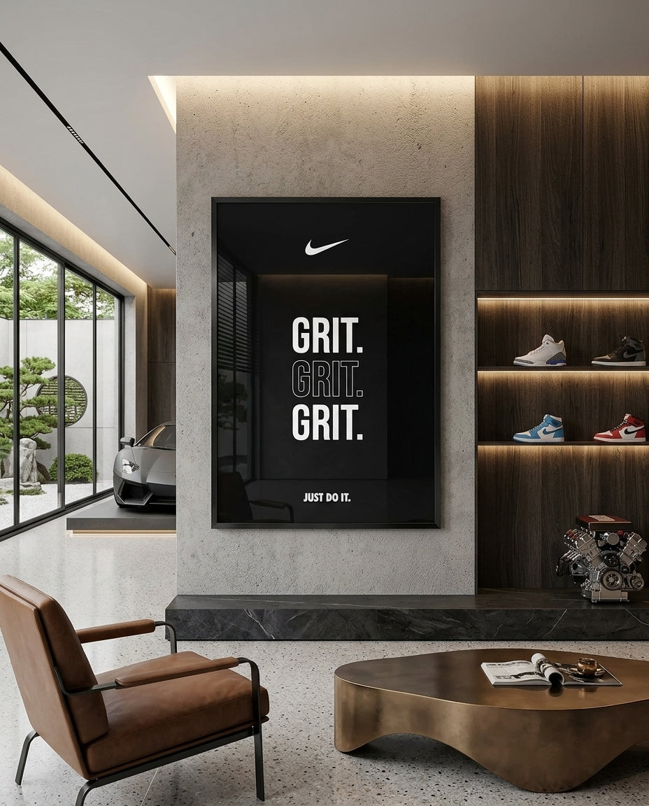 Grit Motivational Typography Poster — mockup 2
