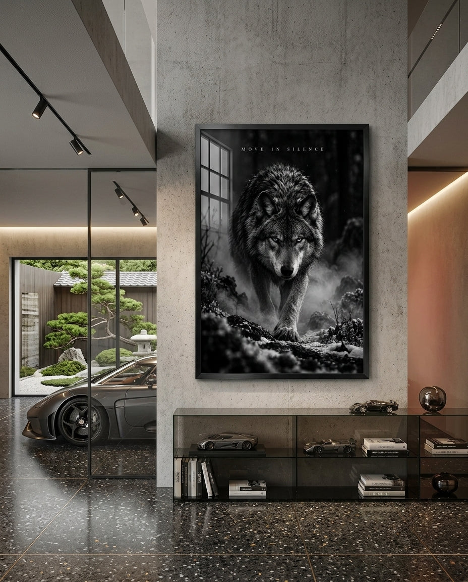 Move In Silence Wolf Portrait — mockup 2