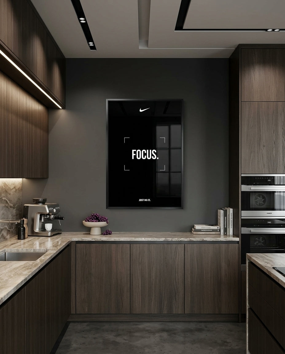 Minimalist Focus Typography Poster — mockup 3