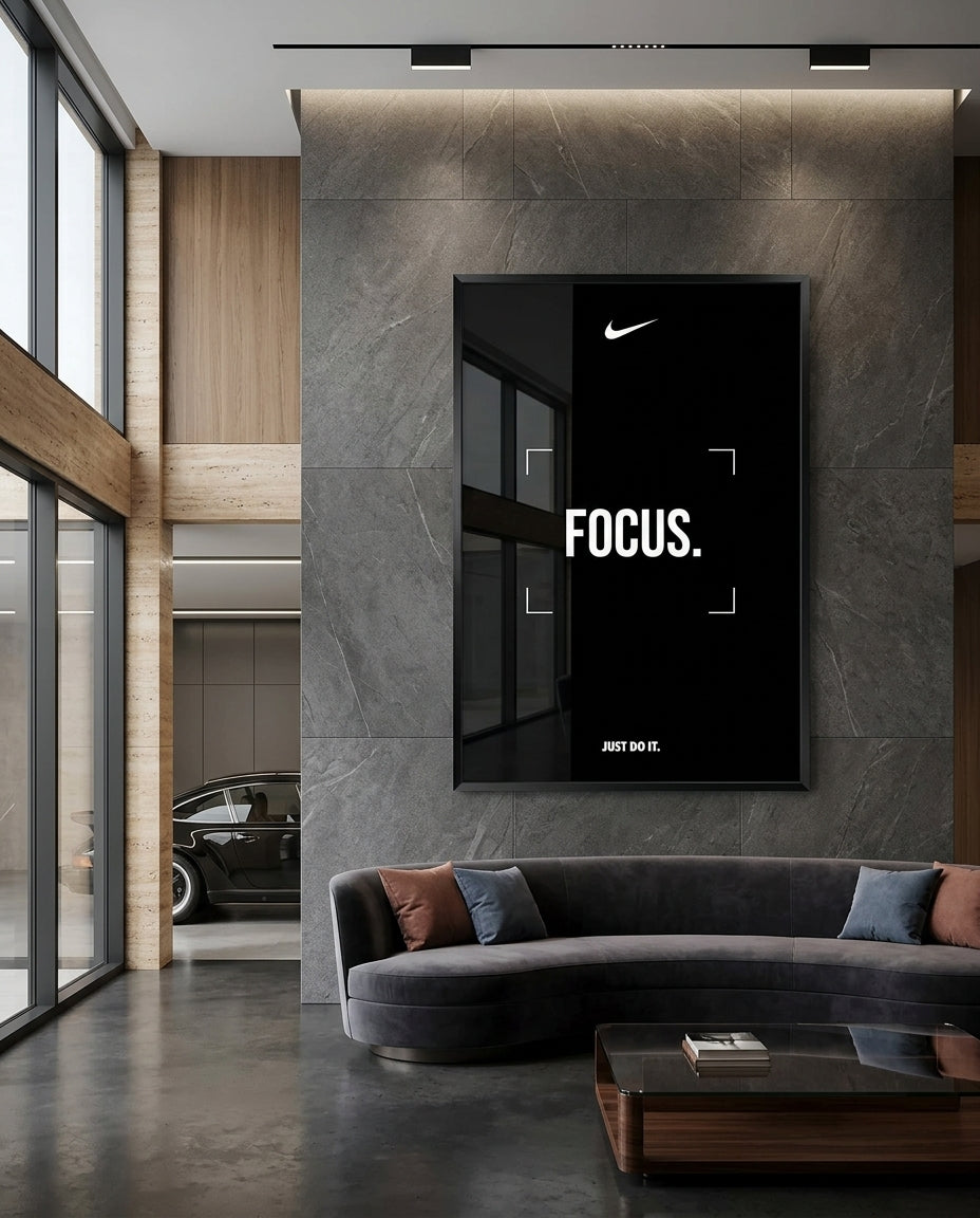 Minimalist Focus Typography Poster — mockup 5