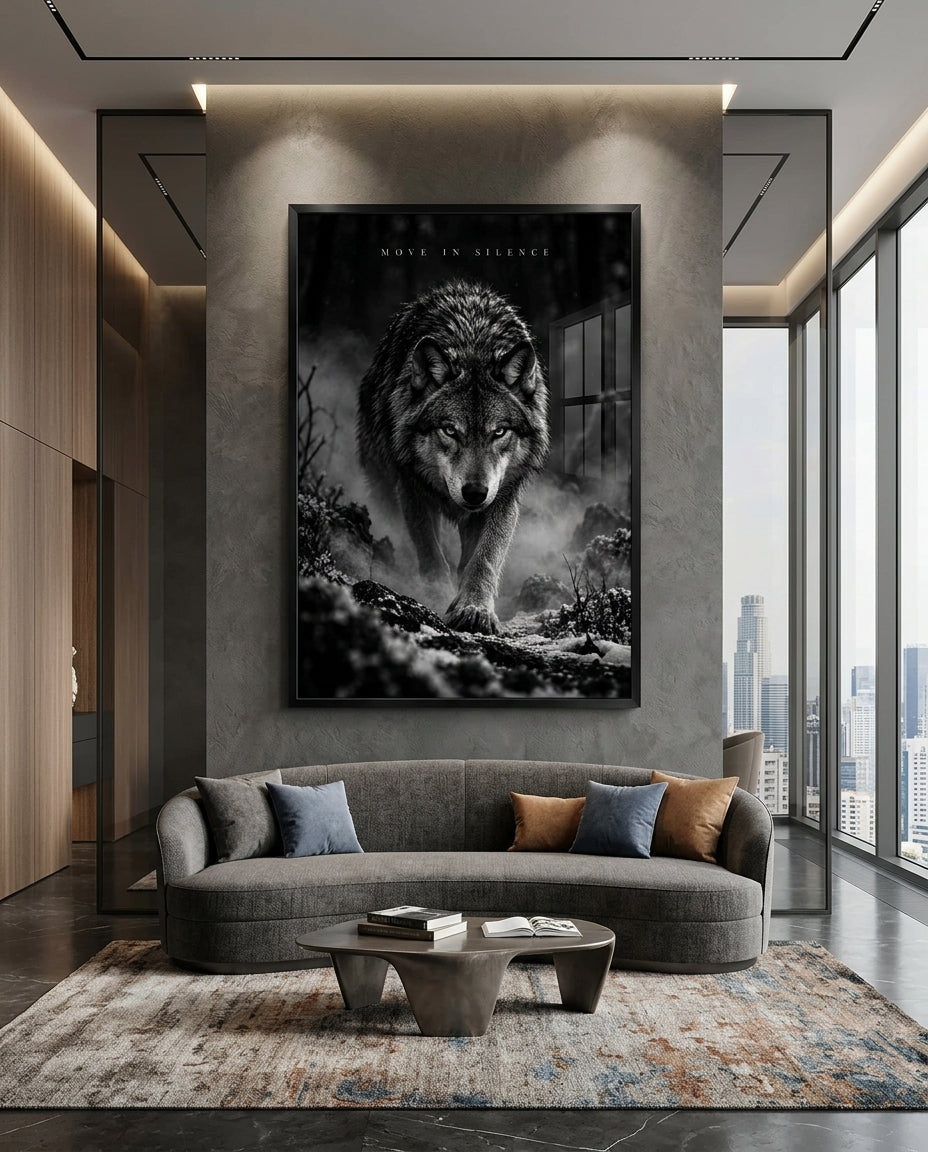Move In Silence Wolf Portrait — mockup 5